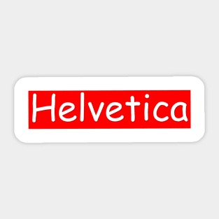 Helvetica Sticker